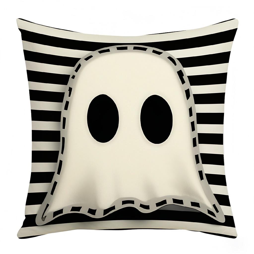 Halloween Pillowcase Skull Pumpkin Print Pillow Car Sofa Cushion Cover Funny Ghost Cushion Cover