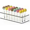 Cake Pop Stand for Drying, 21 Hole Lollipop Stand and Cake Pop Holder Stand, Acrylic Cake Pop Resting Tray and Lollipop Holder Stand, Cake Pop