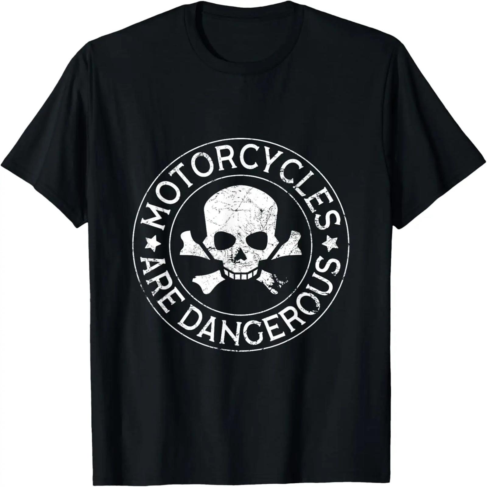 

Motorcycles Are Dangerous Ironic Motorbike T-Shirt XXXXXL