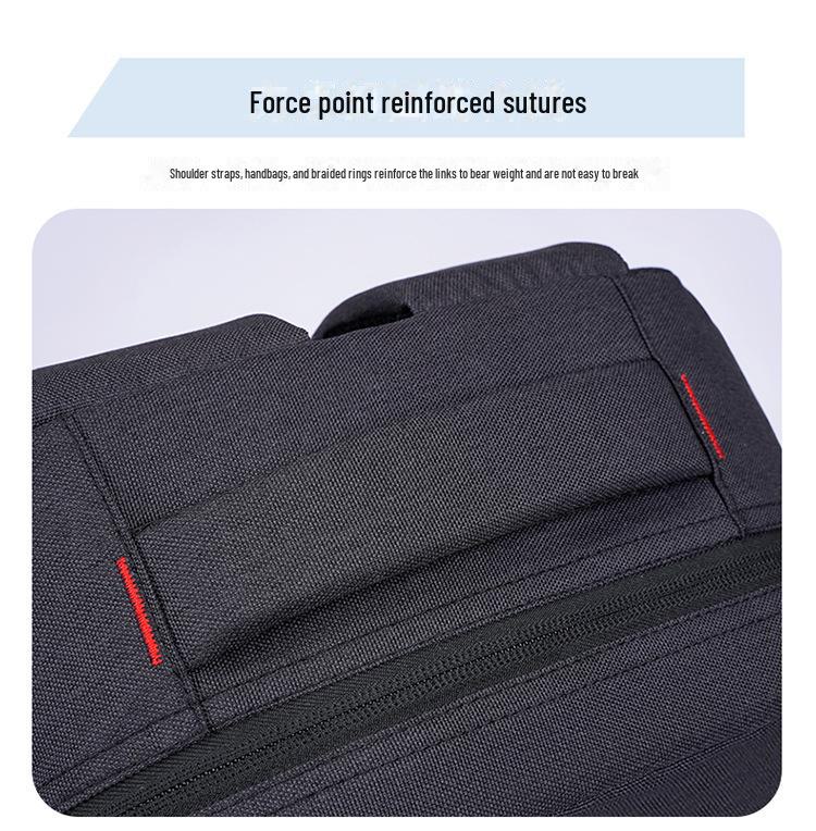 Men's Stylish Solid Color Business Backpack - Large Capacity, High-End Commuter Design