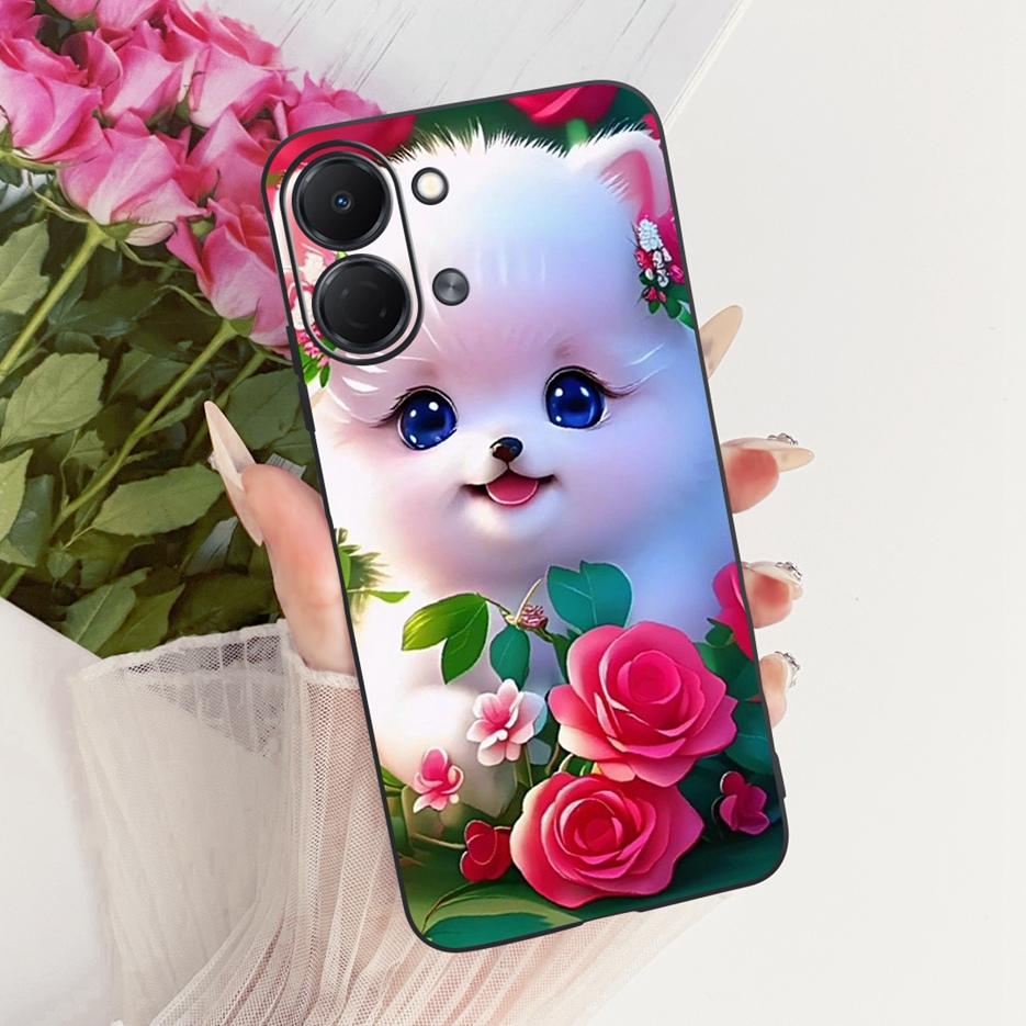 For Tecno Spark GO 3 5G Case KN3 Colorful Flowers Luxury Painted Cover Soft TPU Phone Case For Tecno Spark GO 3 SparkGo 3 Fundas