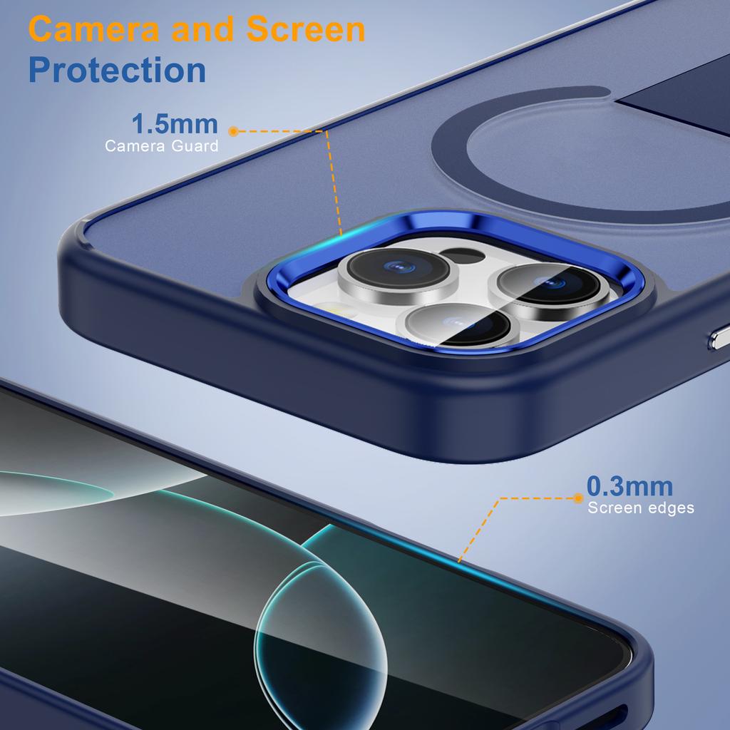 New Skin Sensitive Invisible Bracket for IPhone Case, Retro Precision Hole Magnetic Suction Design for IPhone Case
