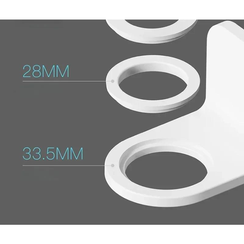 1/2 st Justerbar Dispenserflaska Hållare Väggmonterad Självhäftande Schampo Lotion Handtvål Flaska Krok Badrumsförvaringshylla
