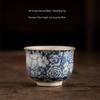 Blue and White General Sancai Gaiwan Tea Bowl