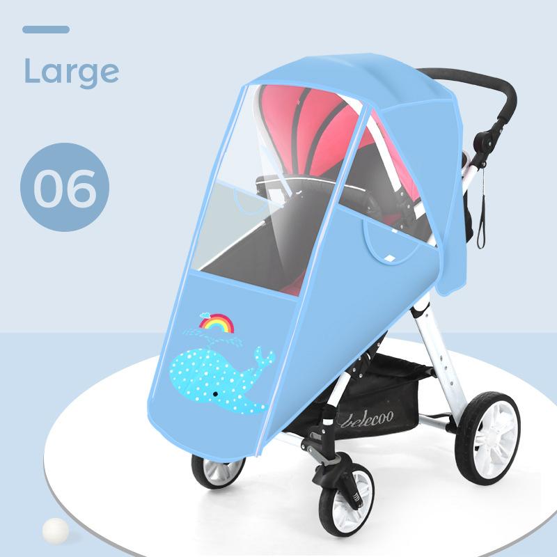 Wasserdichter Baby-Buggy Regenschutz Universal-Regenschutz für Kinderwagen Buggy Kinderwagen Windschutzscheibe Transparenter Regenschutz
