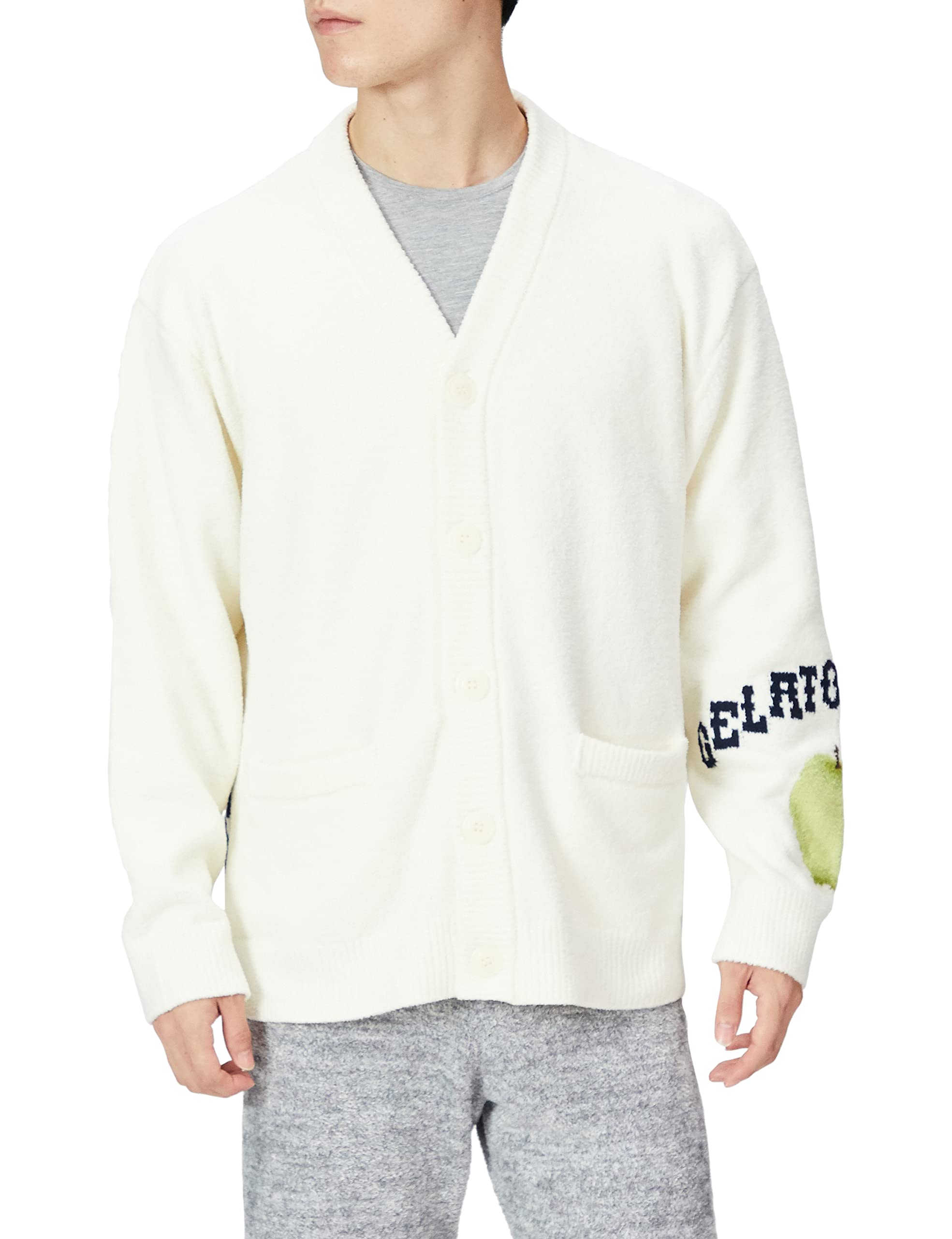 

Кардиган HOMME Air Moco Apple JQD PMNT224911 OWHT M [Gelato Pique] для мужчин