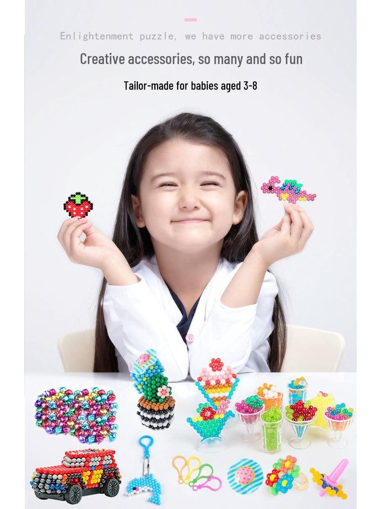 Luminous DIY Water Magic Beads Puzzle Set for Kids