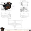2PCS 5G Mini Digital Servo, Plastic Gear Micro RC Servos Motor Kit for 1/28 RC Car Model Boat Fixed-Wing Helicopter Airplane Robot Toy (2PCS)