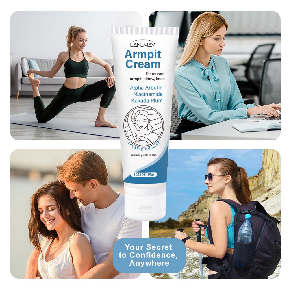 Armpit Cream-Deodorant & Whitening The Skin-Caring Gentle Formula With Advanced Odor-Suitable for All Skin Types, 60g