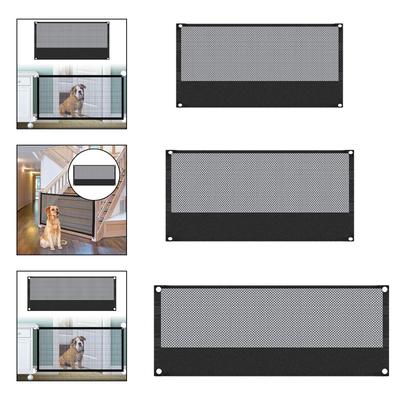 Multifunction Pet Gate Nylon Dog Barrier Indoor Outdoor Fence Protective Mesh for Kids and Animal Safety