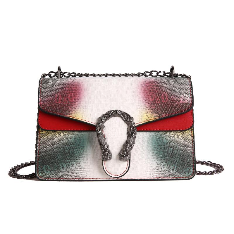 New High-end Fashion Contrasting Bag Single Shoulder Messenger Women's Bag