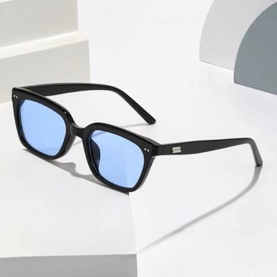 Trendy Square Frame Sunglasses for Men Women UV Protection Fashion Street Photography Sun Glasses