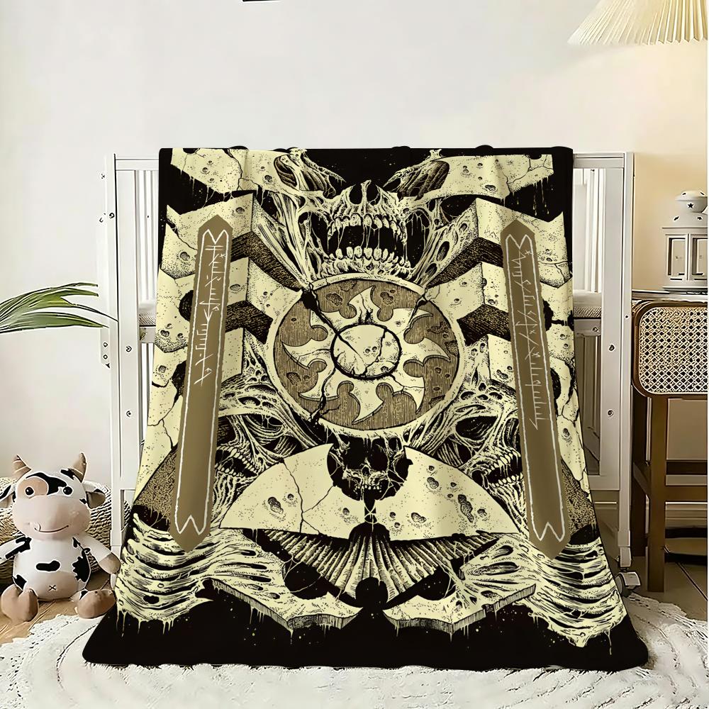 Magic The Gathering Throw Soft Flannel Throw Blanket, Lightweight Breathable Summer Nap Blanket For Sofa Home Travel Cozy Decor