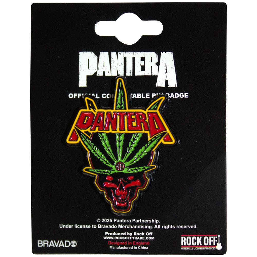 Pantera Blatt Totenkopf Abzeichen