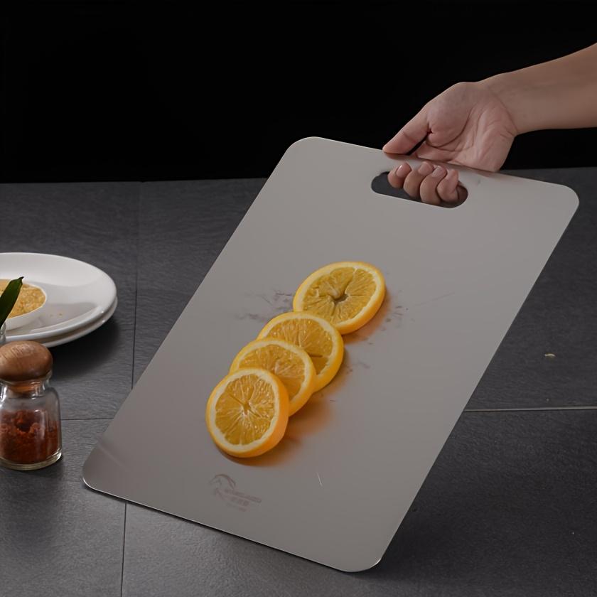 2026High-end cutting board - Double-sided Stainless steel for kitchen and dining use Cost-effective model Suitable for small kitchens Rv Small