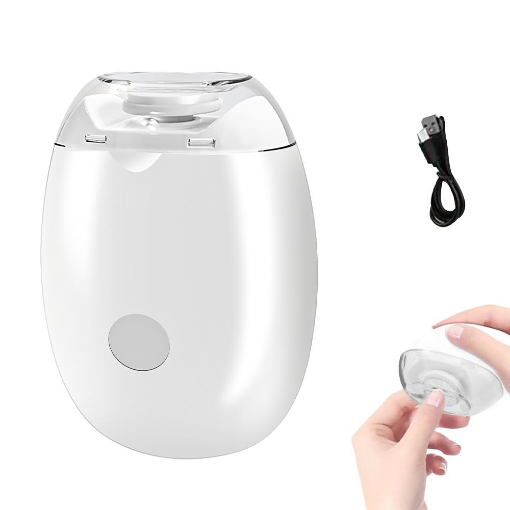 

Electric Nail Trimmer Rechargeable Pain-Free Technology Automatic Fingernail & Toenail Clipper with LED Light Grinding Head Port белый