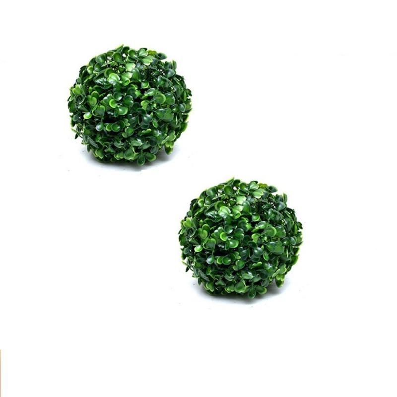 

Lifelike Artificial Holly Ball - Green Grass Pruning Decoration, Perfect for Home, Garden, Wedding & Ceiling Ornament
