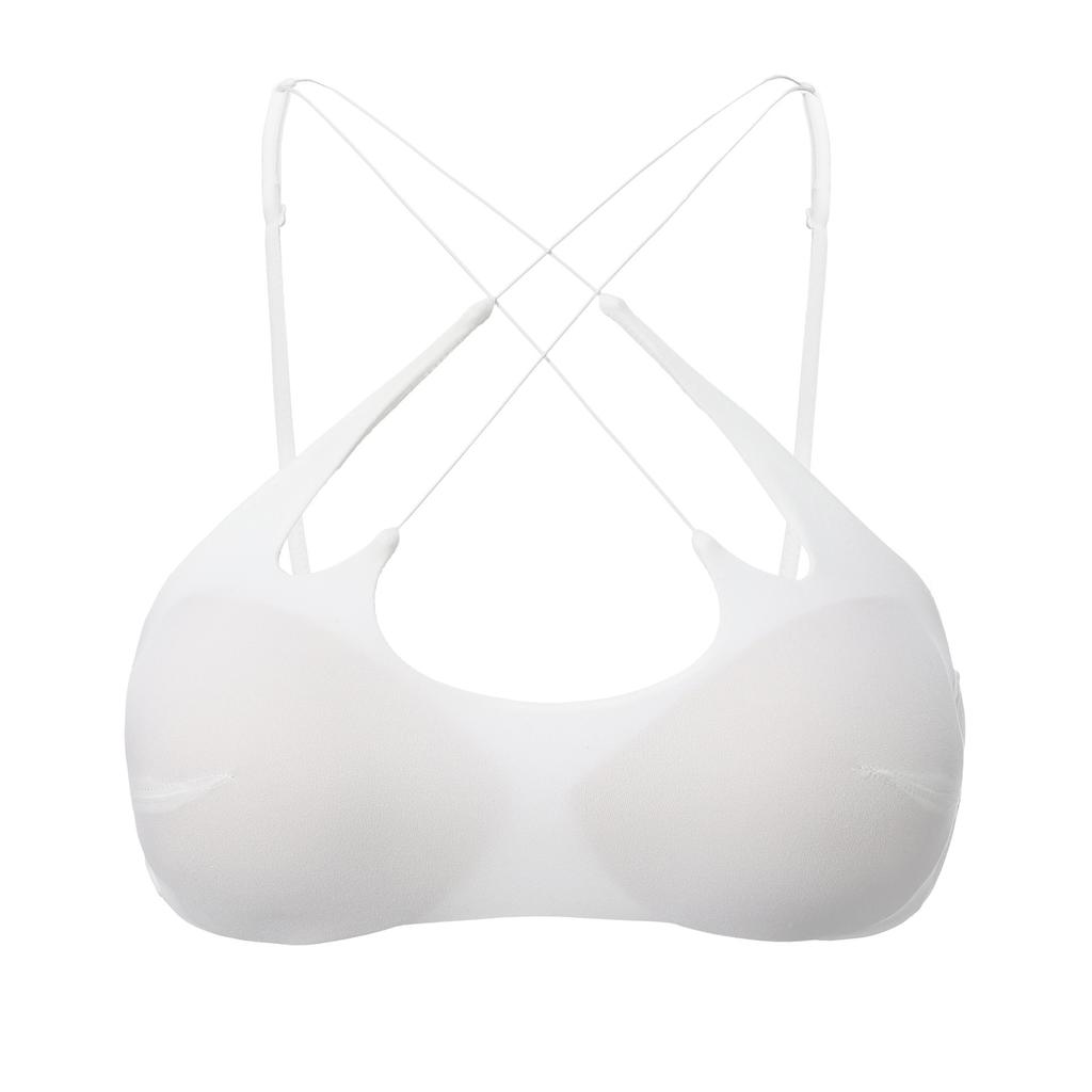 No Steel Ring, Smooth Underwear, Thin Shoulder Straps, Seamless Bra, Small Chest Gathered and Crossed, Beautiful Back Tube Top Bra.