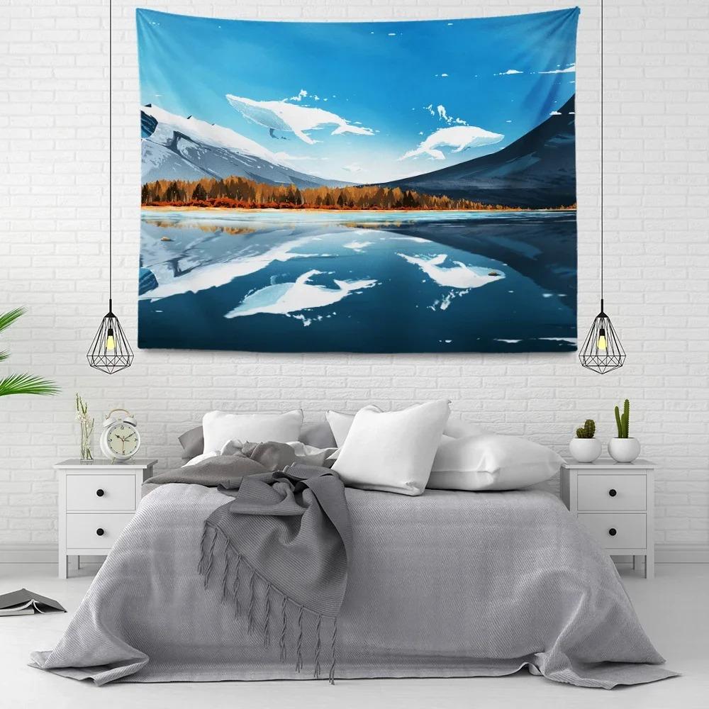 Outdoor Landscape Decorative Tapestry Home Wall Living Room Office Decorative Tapestry