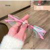 Myopia Glasses Women Fashion Glasses Metal Half Rim Oval Eyeglass Frame For Prescription Lenses Reading