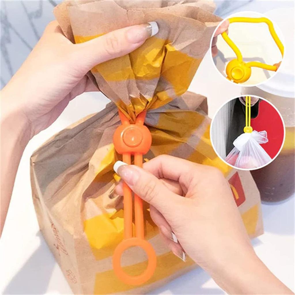 Colorful Silicone Sealing Pull Buckle Multi-functional Sealing Clip Kitchen Food Preservation Multi-purpose Sealer