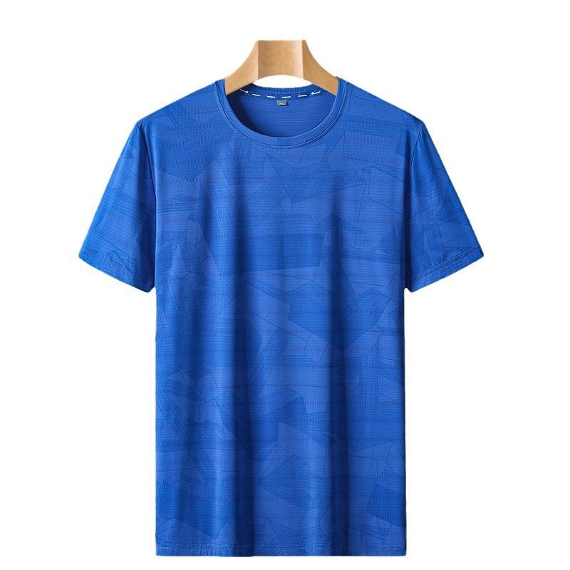 Herren Sommer Casual T-Shirts Atmungsaktives Workout Running Kurzarmhemd Rundhals Lose Große Größe Bequemes T-Shirt