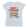 Disney Womens/Ladies Mickey And Friends Winter Wishes Cotton T-Shirt