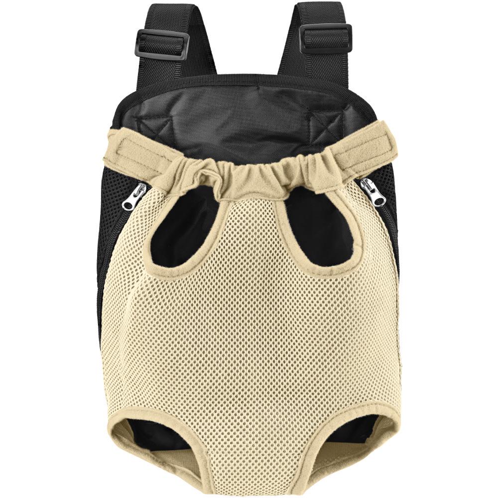 Haustier Doppel Schulter Atmungsaktiver Netz Rucksack für Katzen & Hunde