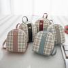 Korean Version of Printed Plaid Backpack Wholesale Summer and Autumn New Products Women's Bow Student Leisure Bag
