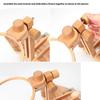 Desktop Wood Embroidery Hoop Holder Height Adjustable Embroidery Frame Stand For Beginner Stitching Needlework Craft