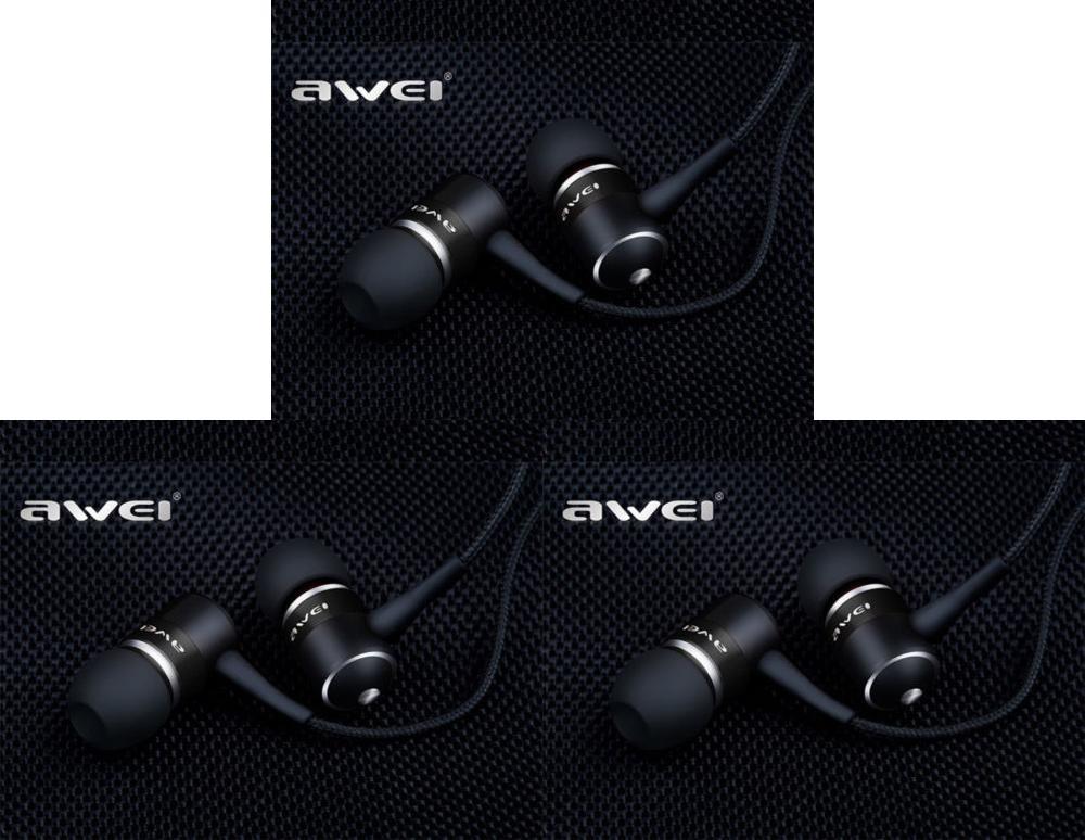 For Phones Mp3s Awei Q3 Earphone Premium Quality Super Bass Noise Isolation Headphone