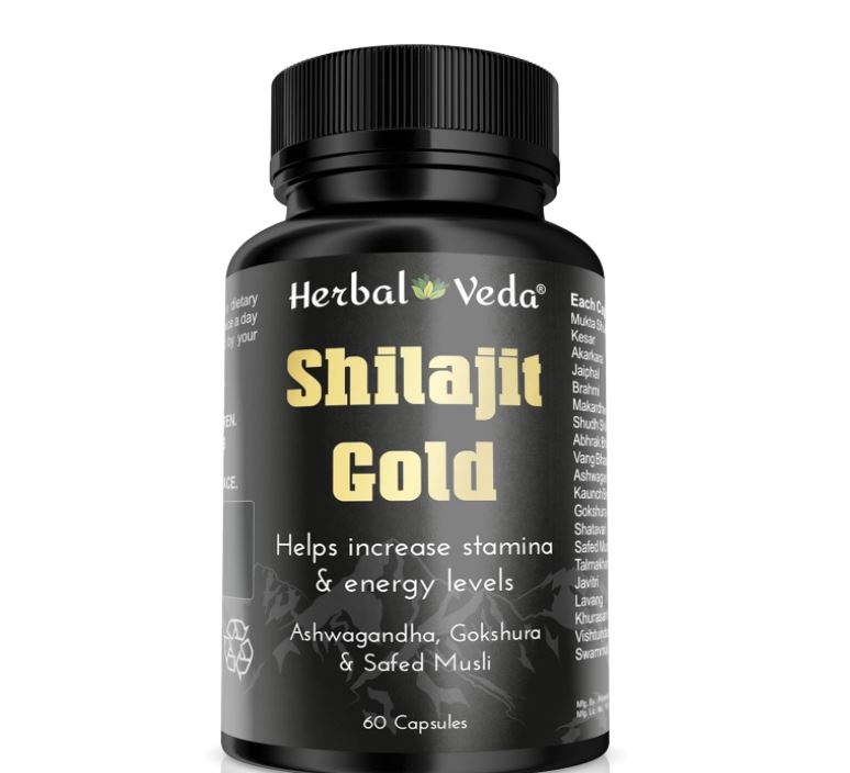 

Herbal Veda Shilajit Gold Capsules For Men 60 Capsules