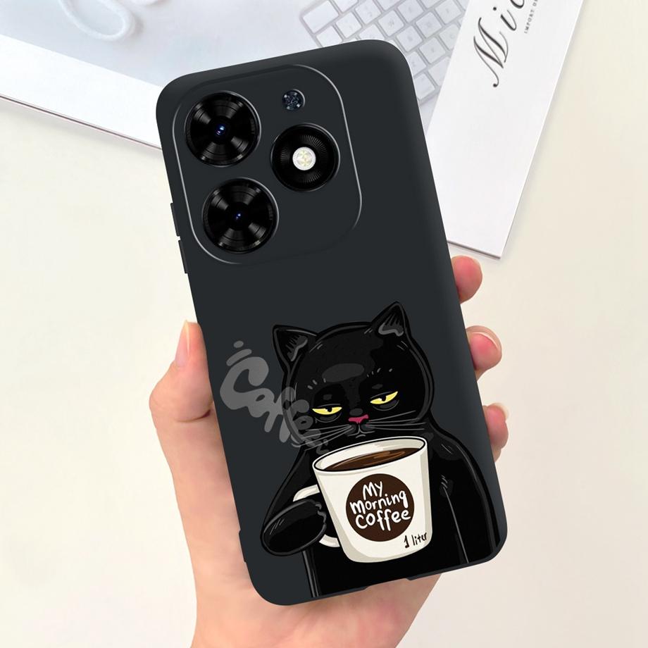 For Tecno Spark GO 2024 Case Spark 20C Spark20 Pop 8 Para Shell Silicone Soft TPU Bumper Cartoon Cool Cute Style Pattern Capas