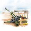 Military WW2 M777 Ultralightweight Field Howitzer Army War Weapon Building Blocks Kits Bricks Classic Model Kids Toys Boys Gift