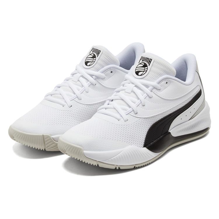 Puma Triple Basketball White Black Unisex Sneakers 195217-06