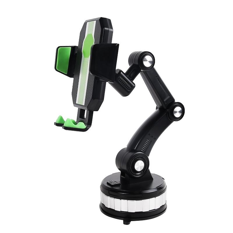 360° Rotatable Big Size Car Phone Holder Shockproof Mobile Stand Compatible with iPhone Xiaomi Samsung Vehicle Mount Accessory