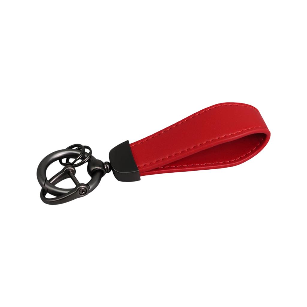 Genuine Leather Keychain for Business Professionals Portable Sturdy Keyring with Various Color for Everyday Use