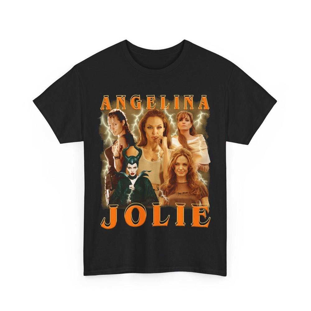 Angelina Jolie Vintage Bootleg Tee Angelina Jolie Vintage Graphic Shirt Unisex T-Shirt M