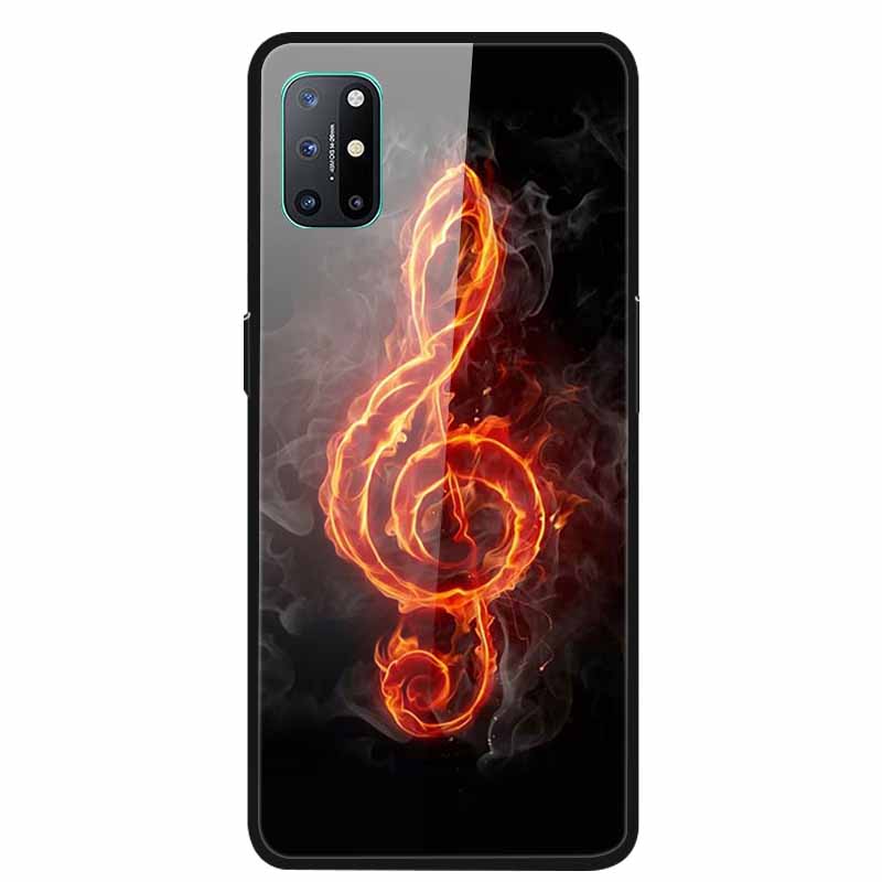 For OnePlus 8T Cases 8 Fashion Tempered Glass Hard Back Covers for Oneplus 8 Phone Cases Soft Bumper Fundas Oneplus8 8 T