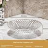 Exquisite Flower Shaped Transparent Fruit Plate Plastic Dessert Salad Tray Light Luxury Household Snack Plate