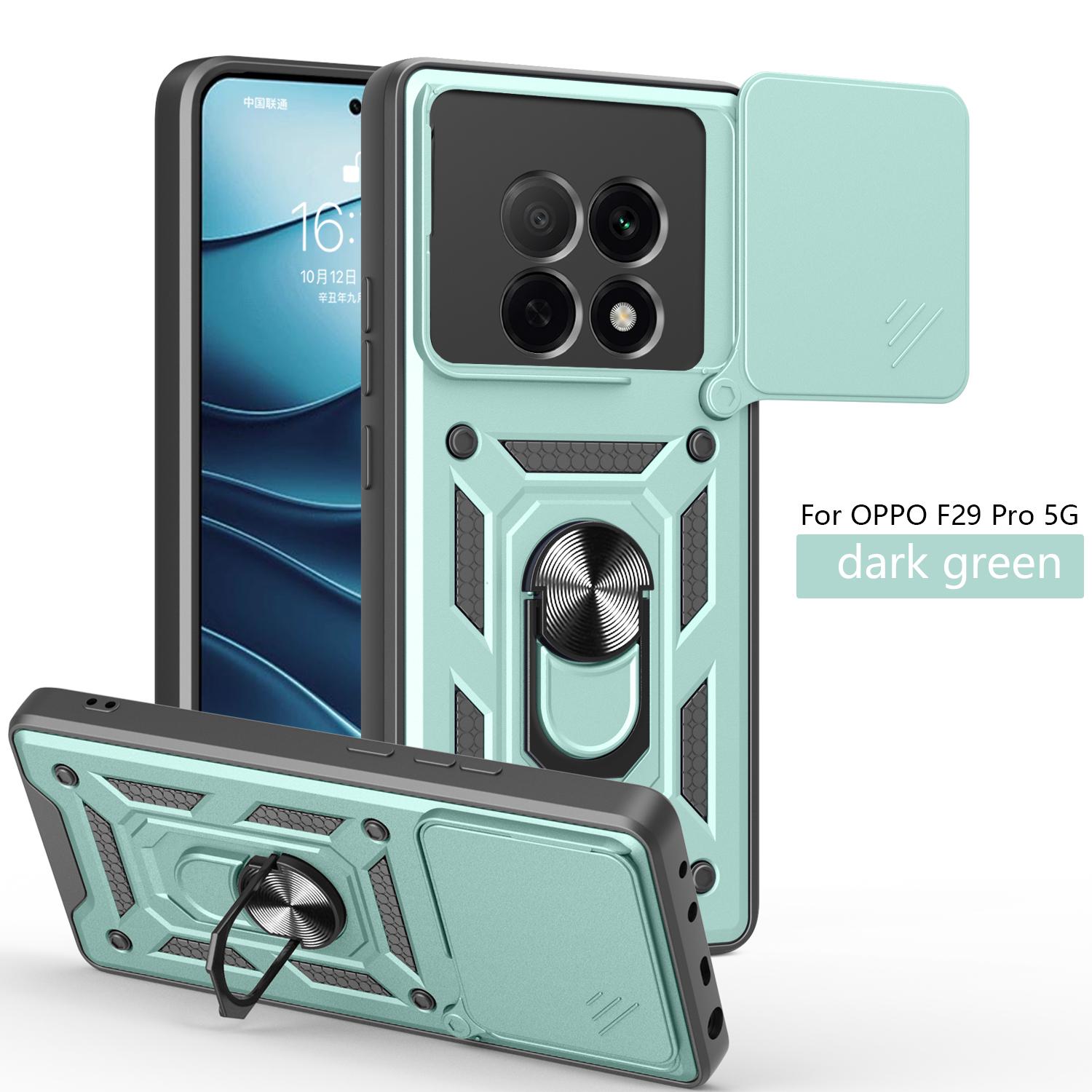 

For OPPO F29 Case Oppo F29 Pro Cover OPPO F29 F29 Pro Magnetic Ring Holder Armor Phone Case Slide Camera Protect Back Cover OPPO F29 Pro