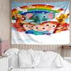 CoComelon Print Tapestry, Backdrop, Easy Setup, Ideal for Bedroom, Office & Living Room, with Aesthetic Wall Hanging Decor.