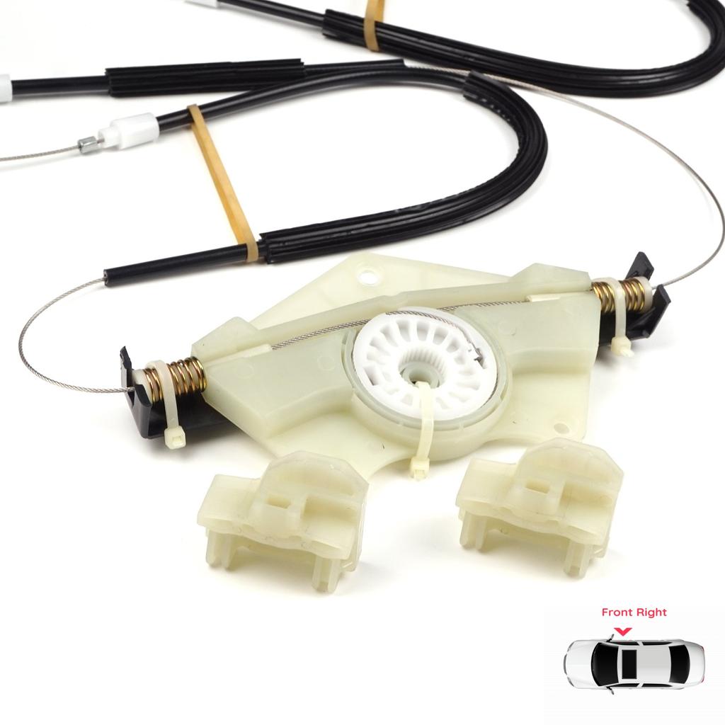 BWR410 Power Window Lifter Regulator Repair Kit Front Right Door for VW Passat B5 B5.5 3B 3BG Skoda Superb MK1 B5 3U 3B1837462