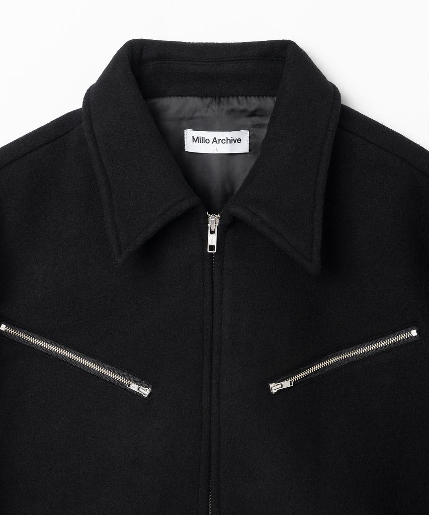 Millo Archive Oblique Wool Blouson [Black]