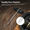 Thous Winds Camping Titan-Essstäbchen Leichtes Outdoor-Camping-Besteckset für Rucksacktouren, Wandern, Picknick Flachbesteck