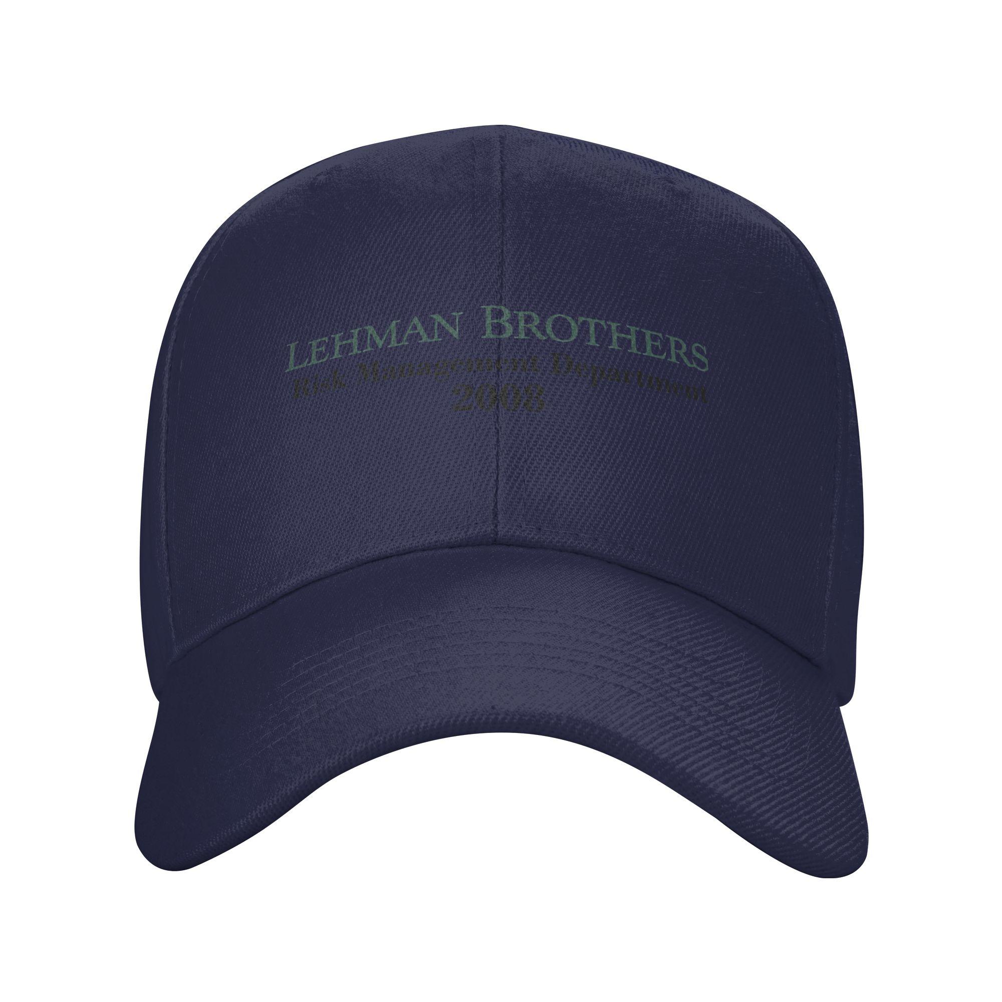 

Risk managment 2008 Lehman Brothers Baseball Cap Kpop Rock Breathable Hip Hop Hats UnisexTeens Fashion Custom DIY Baseball Caps One Size