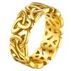 U7 Inele din Oțel Inoxidabil cu Decupaj Nod Celtic Irlandez Triquetra pentru Bărbați Femei Simboluri Clasice Bijuterii Unisex pentru Cuplu