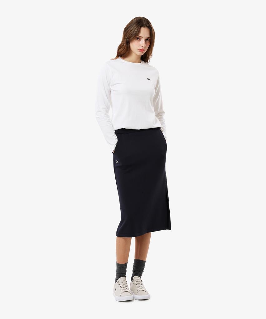 LACOSTE Women'S Basic Regular Fit Long Sleeve T-Shirt Tf045E-56N 001