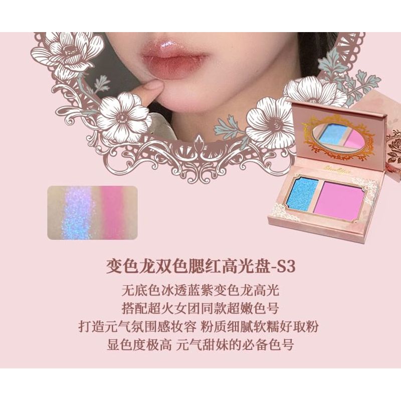SheenEffect - Chameleon Highlighter & Cheek Blusher Palette - 4 Colors