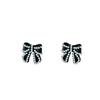 111 Silver Needle Simple French Retro Stud Earrings, Sweet Temperament Fairy Style Bow Earrings Internet Celebrity Earrings
